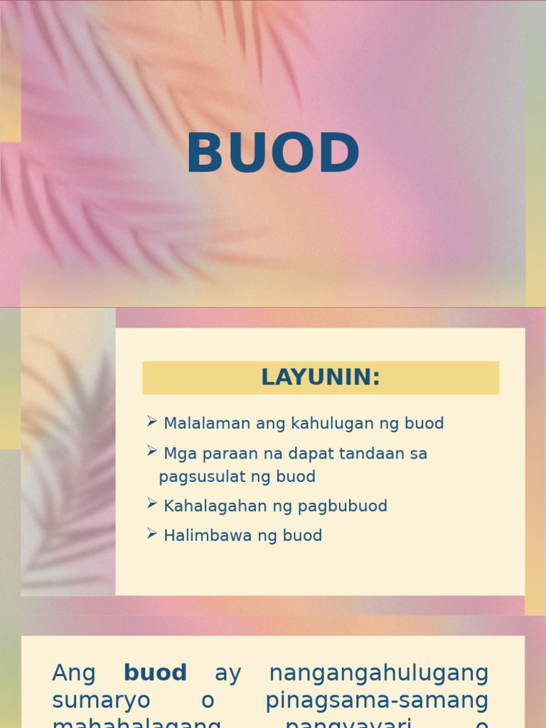 Buod NG Sona 2015 | PDF
