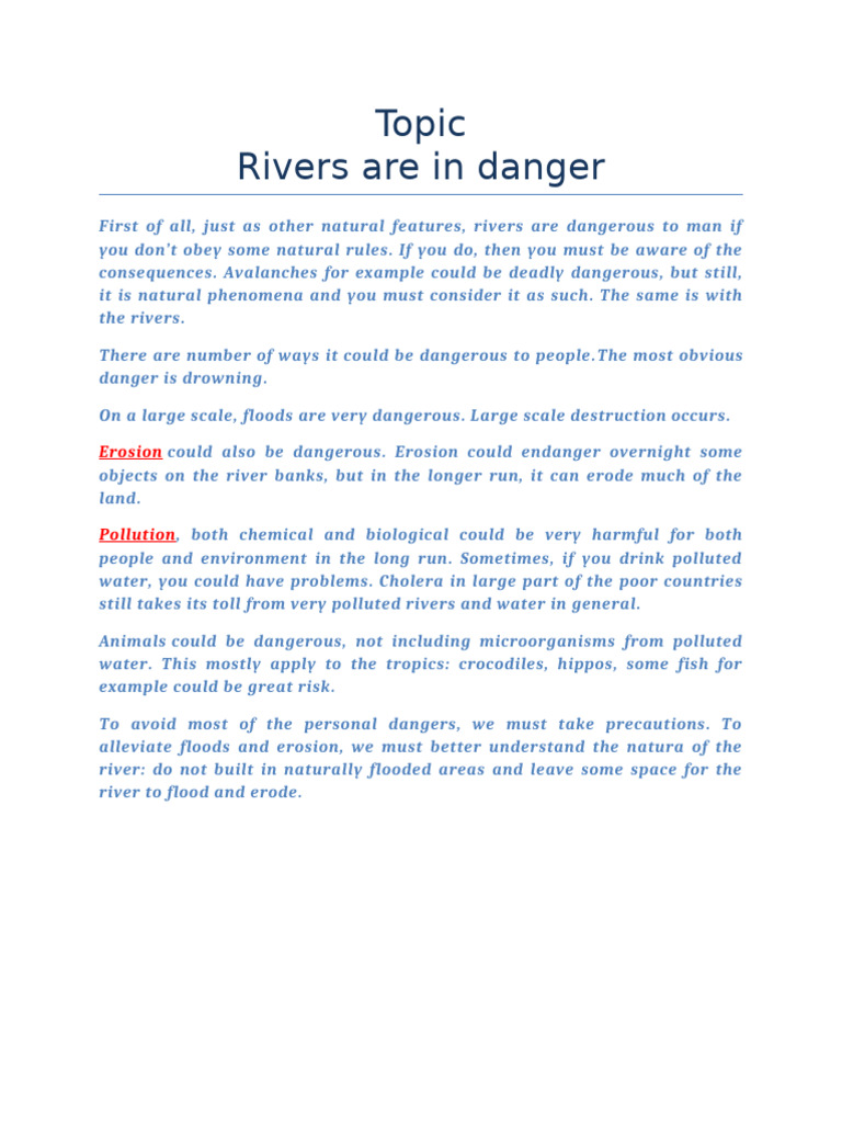 Rivers | PDF | River | Flood