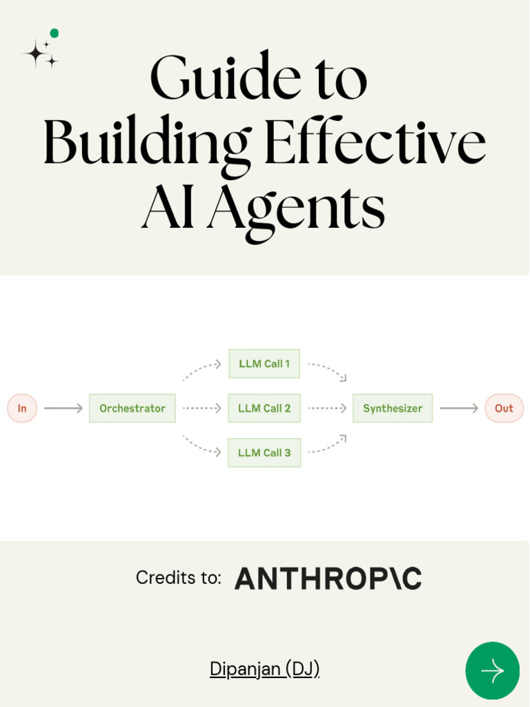 Guide to Building Effective AI Agents | PDF | Computing | Information ...