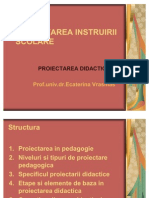 8. PROIECTAREA INSTRUIRII SCOLARE