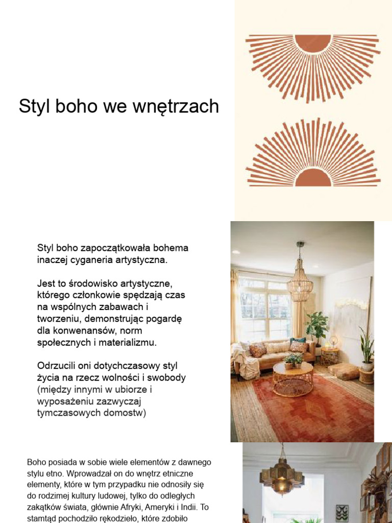 Styl boho we wnętrzach | PDF