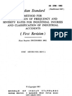 3786 Frequency & Severity Rates For Industrial Injuries