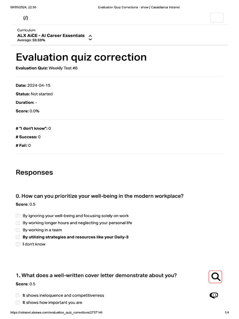 Correction Test 6 | PDF