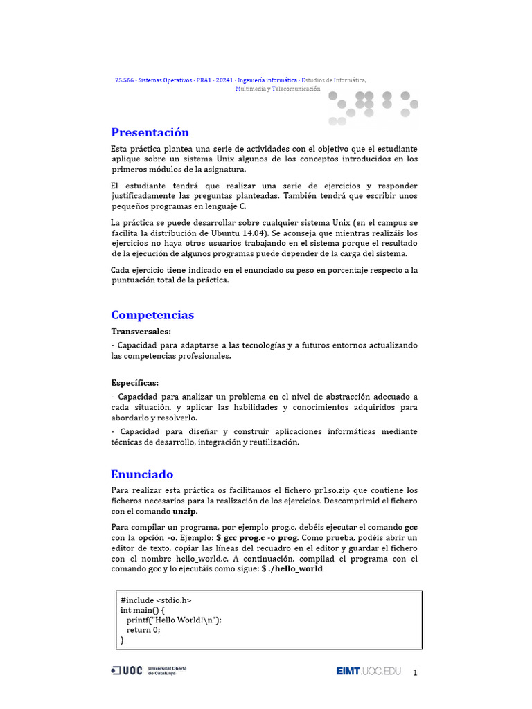 Pra1 | PDF | Programación | Programa de computadora
