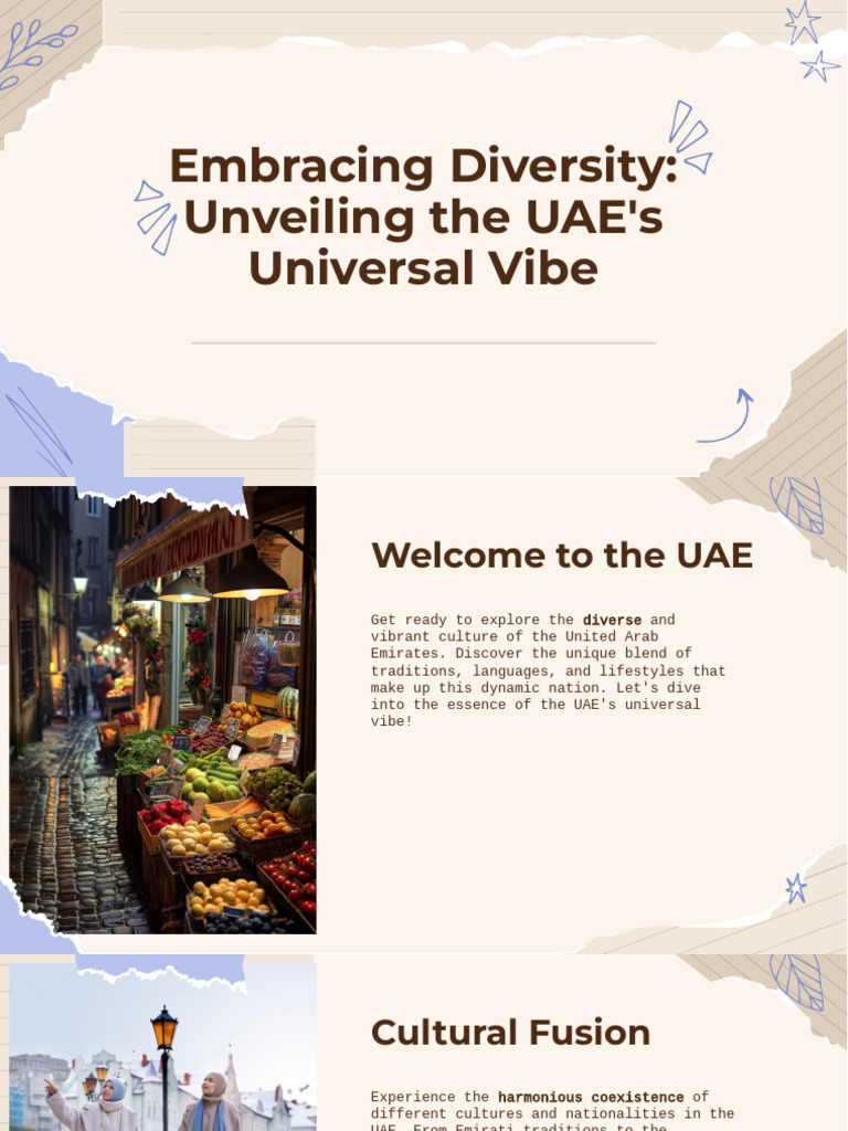 UAE's Cultural Diversity & Unity | PDF
