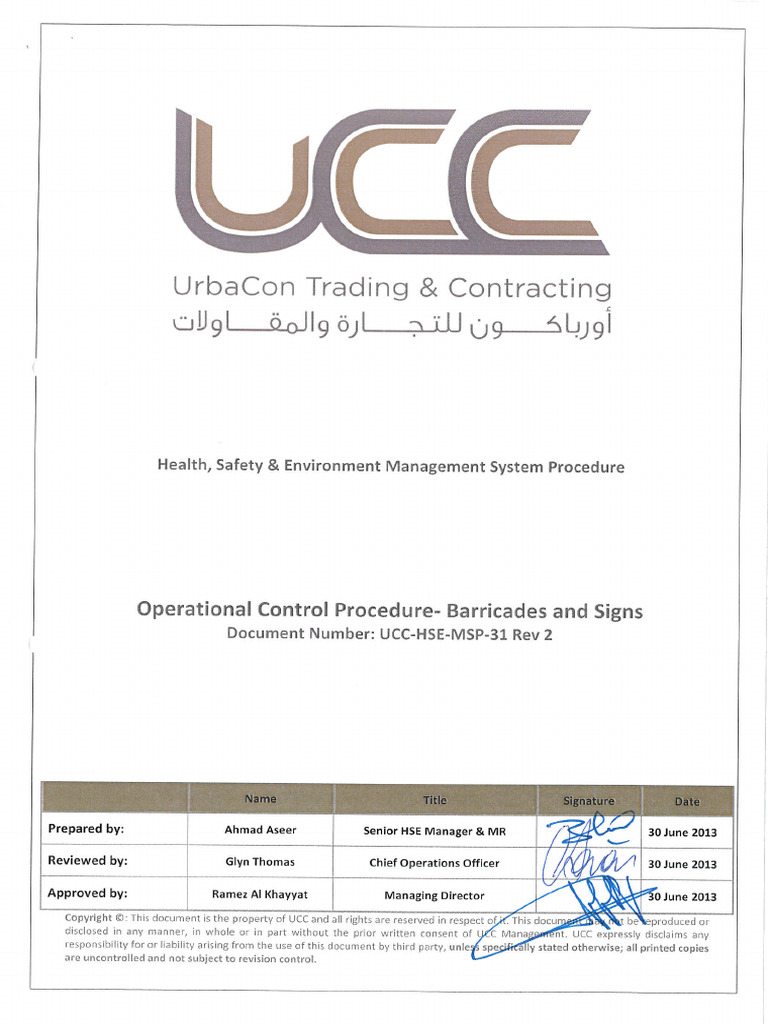 Barricades And Signs Pdf