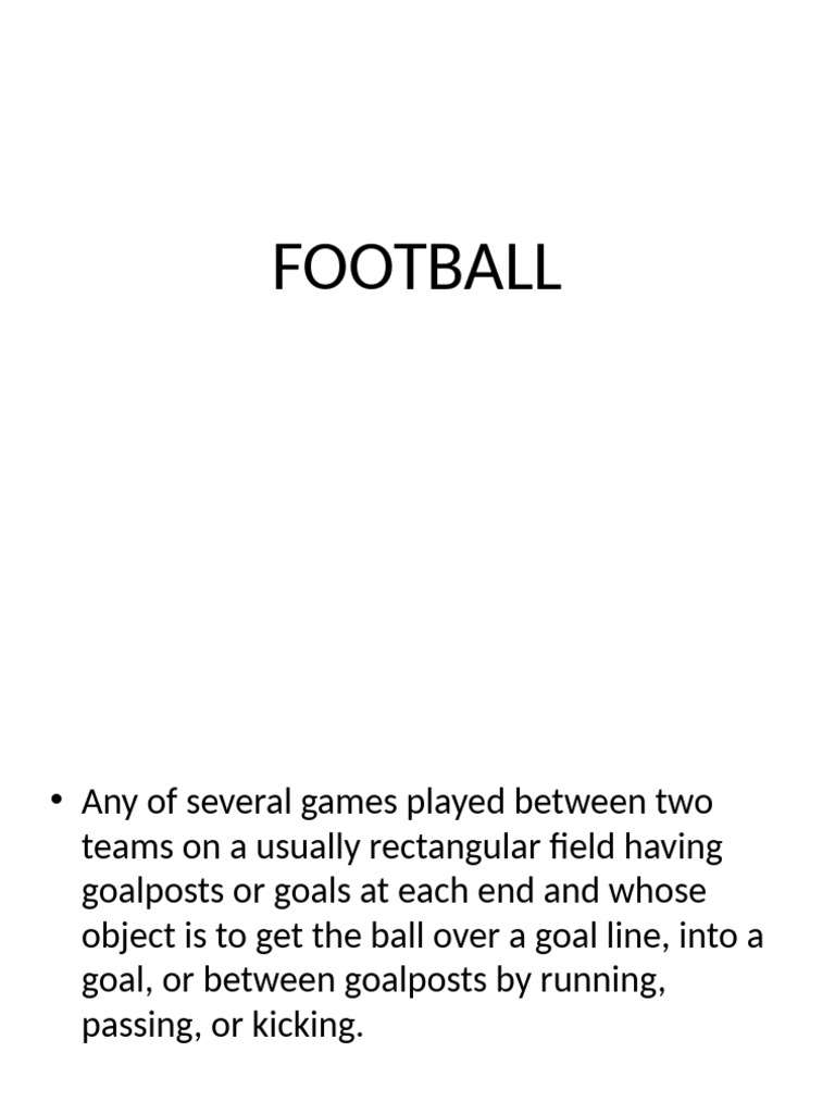 Overview of Football History and Play | PDF