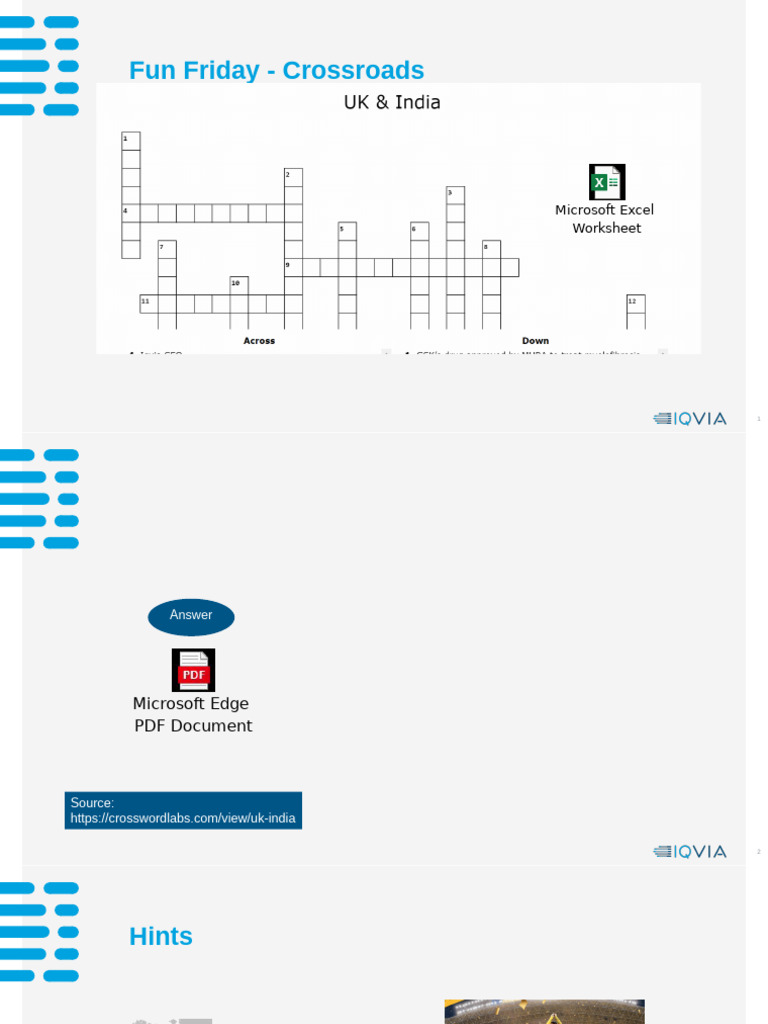 Fun Friday Crossroads Worksheet | PDF