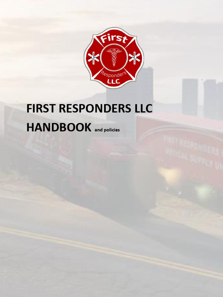 First Responders LLC Handbook | PDF | Emergency Medical Services ...