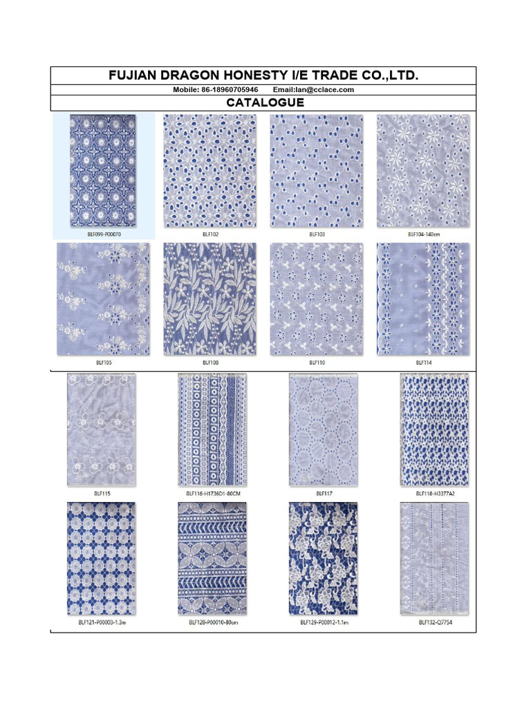 Embroidery Fabric | PDF