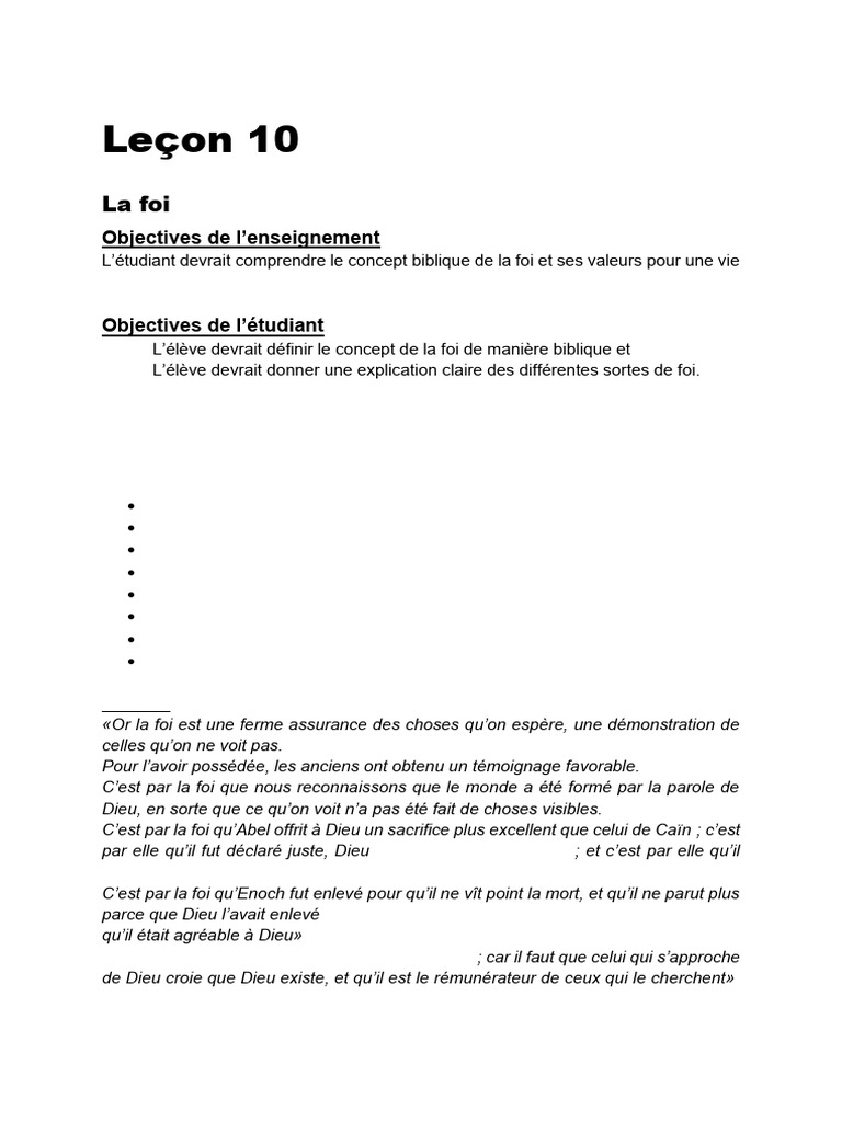 Comprendre la foi biblique | PDF | Dieu | Épître aux Hébreux