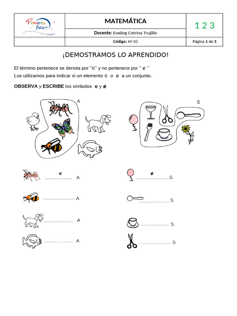 Practica Pertenece o No Pertenece | PDF