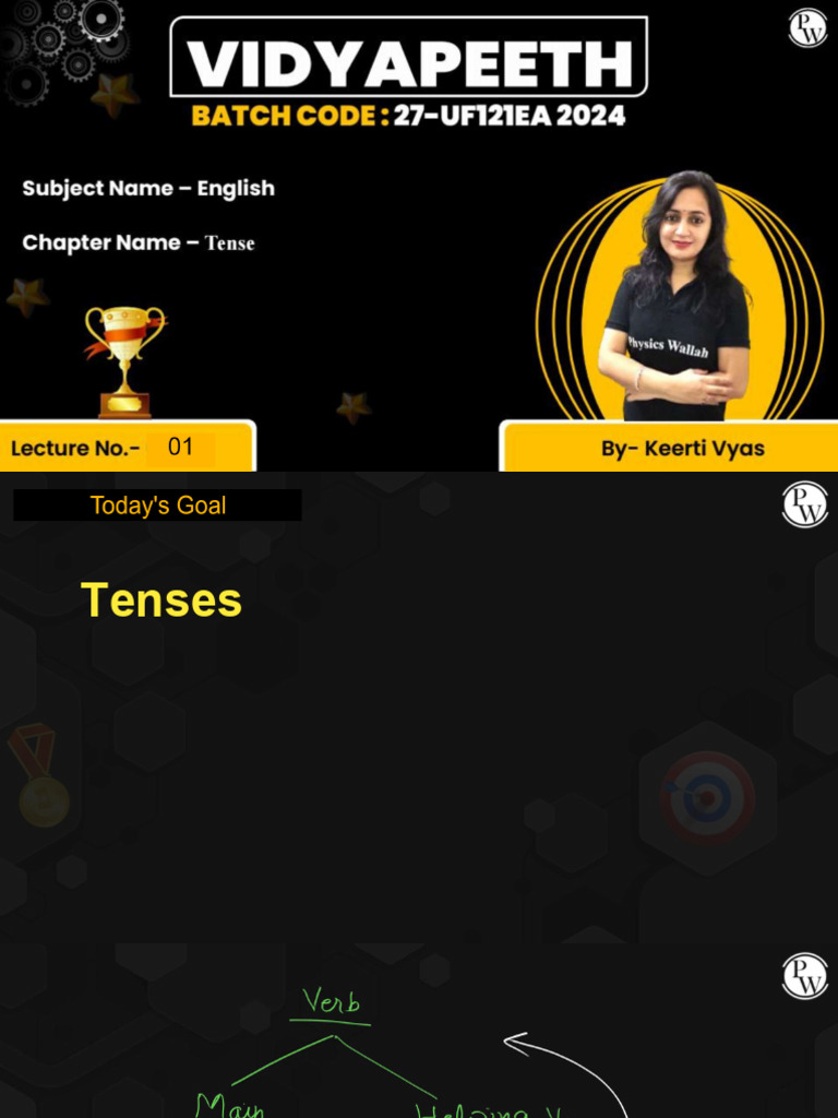 Tenses - 01 - Class Notes - 27-UF421EA 2024 | PDF