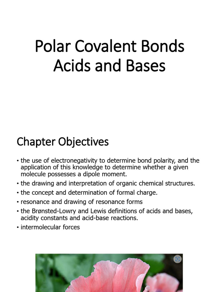 Understanding Polar Covalent Bonds | PDF | Chemical Polarity | Chemical ...