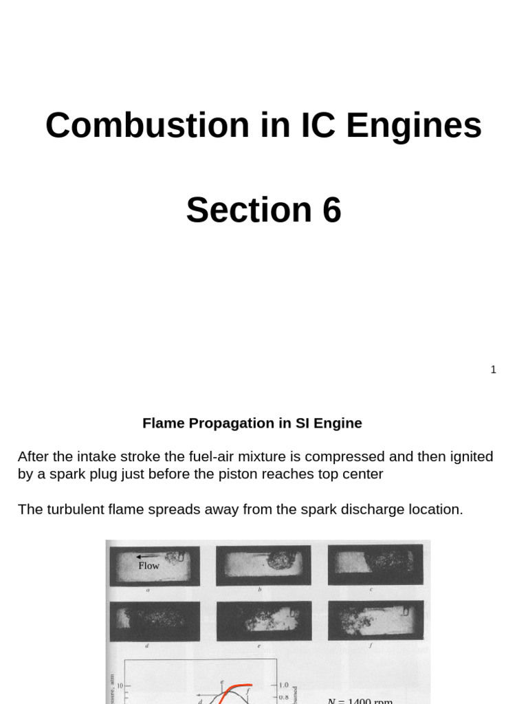 Combustion Dynamics in SI Engines | PDF | Combustion | Diesel Engine