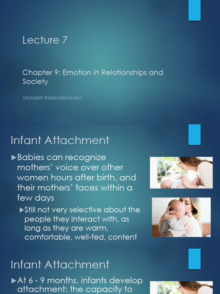 Lecture+7 | PDF | Attachment Theory | Romance (Love)