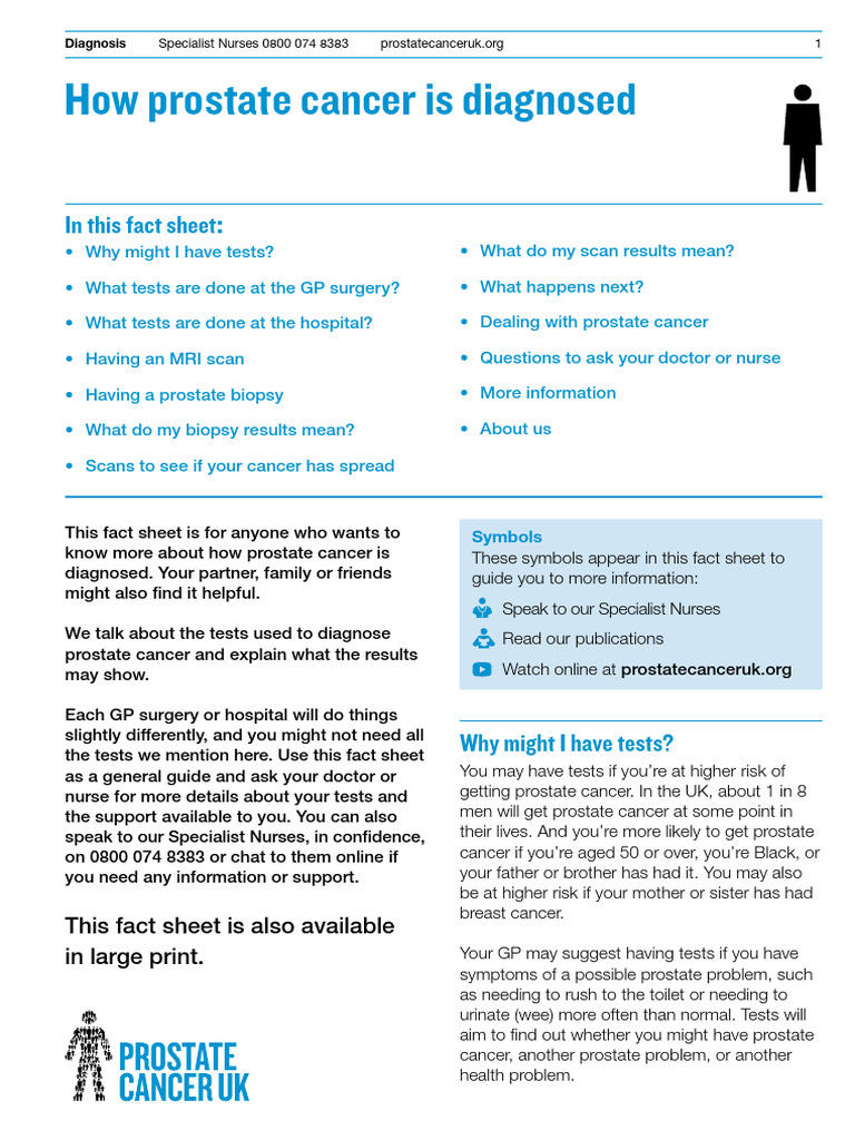 How Prostate Cancer Is Diagnosed-Ifm | PDF | Prostate Cancer | Prostate