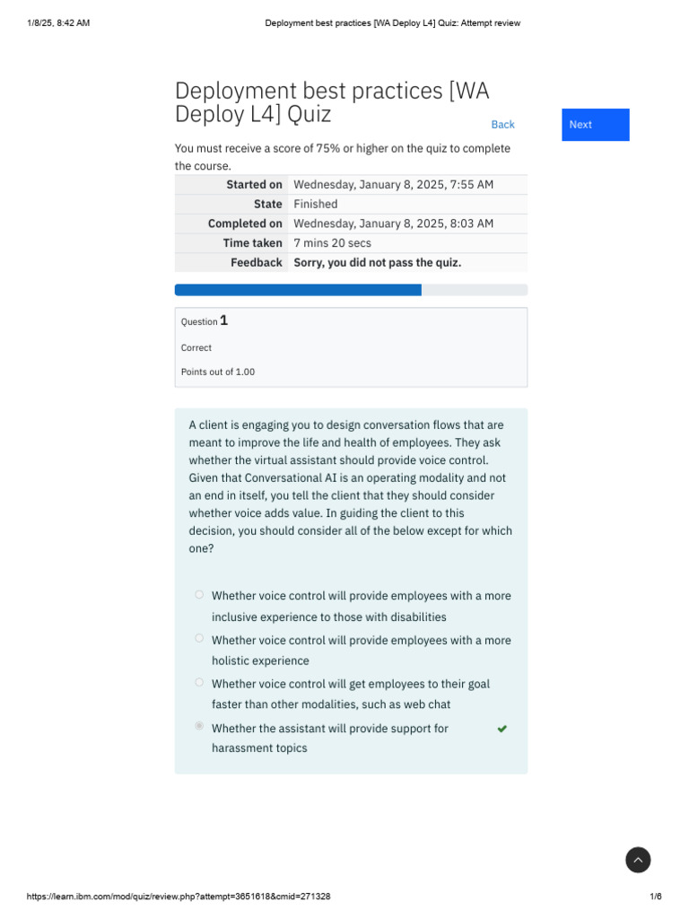 L4 Deployment Best Practices Quiz Results | PDF | Computing | Human ...
