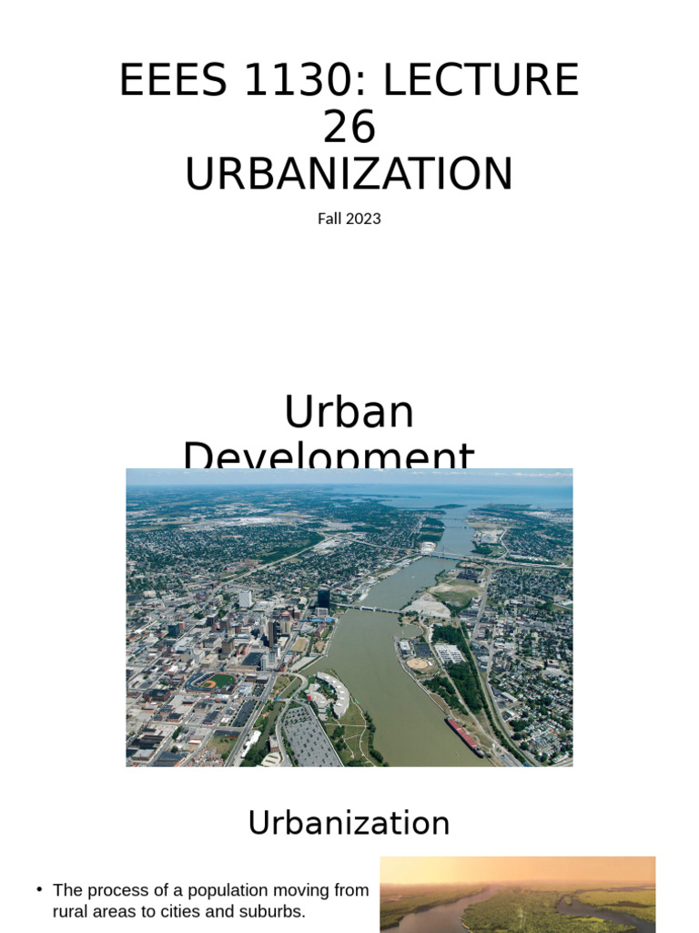 Urbanization Trends and Challenges | PDF | Urban Sprawl | Urbanization