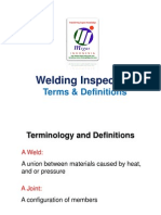 Welding Inspection Terms Definitions Symbols