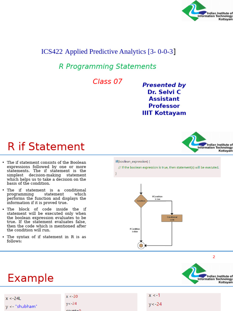 R Statements_04 | PDF | Control Flow | Boolean Data Type