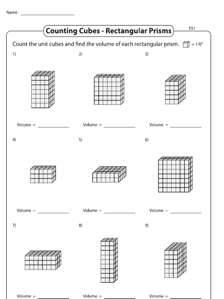 Counting Cubes Rectangular Prisms | PDF