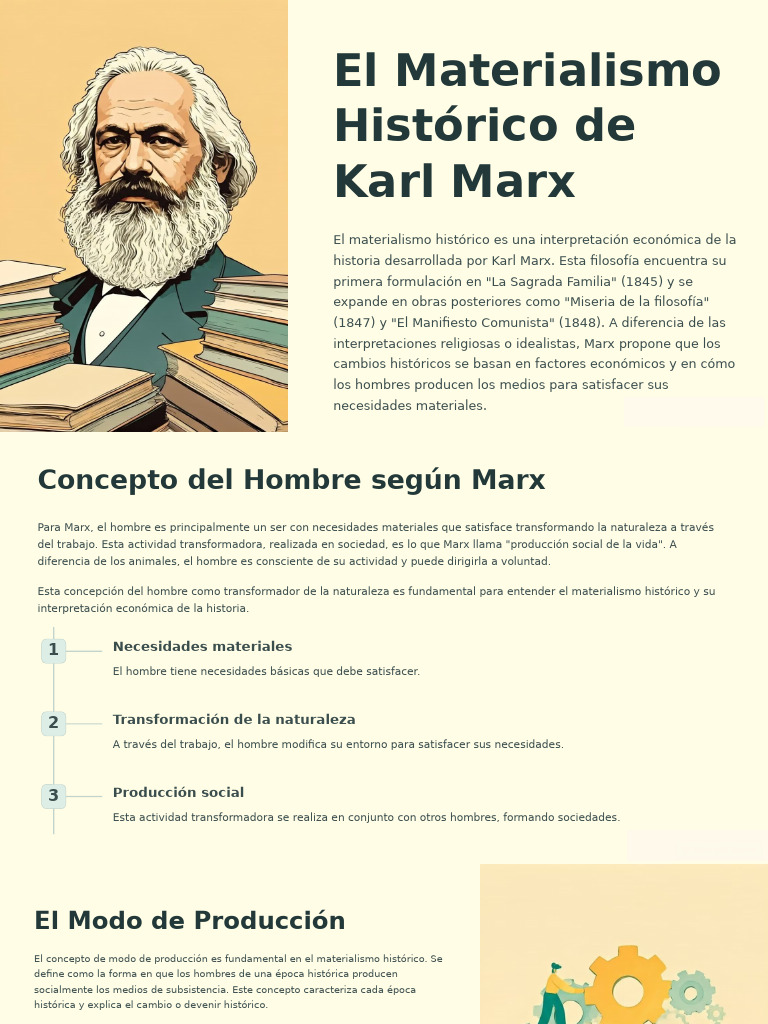 El Materialismo Historico de Karl Marx | PDF | Karl Marx | Comunismo