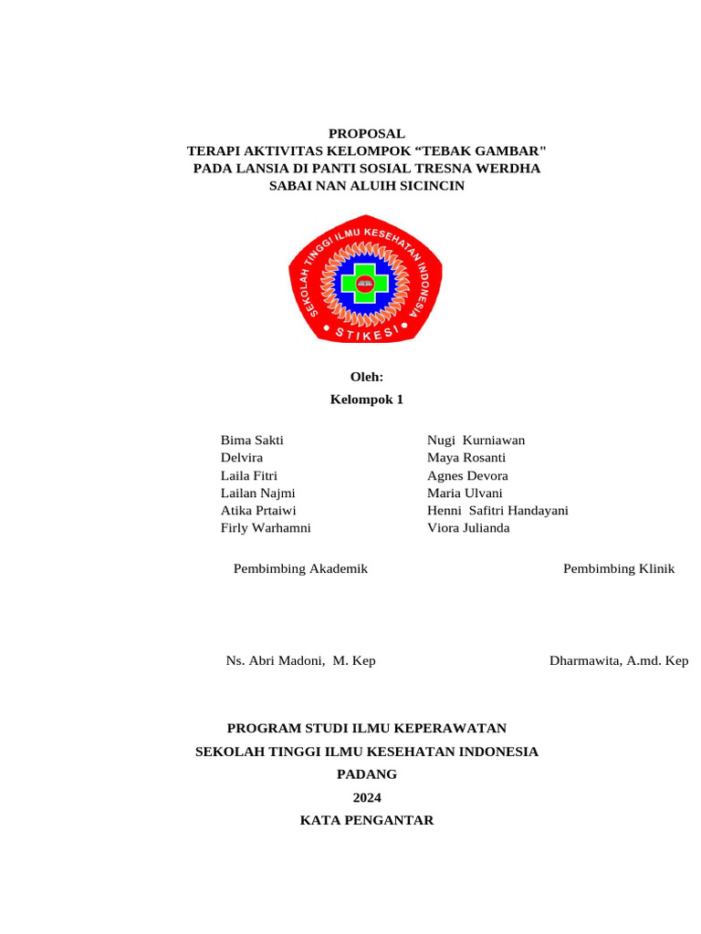 Terapi Tebak Gambar untuk Lansia | PDF