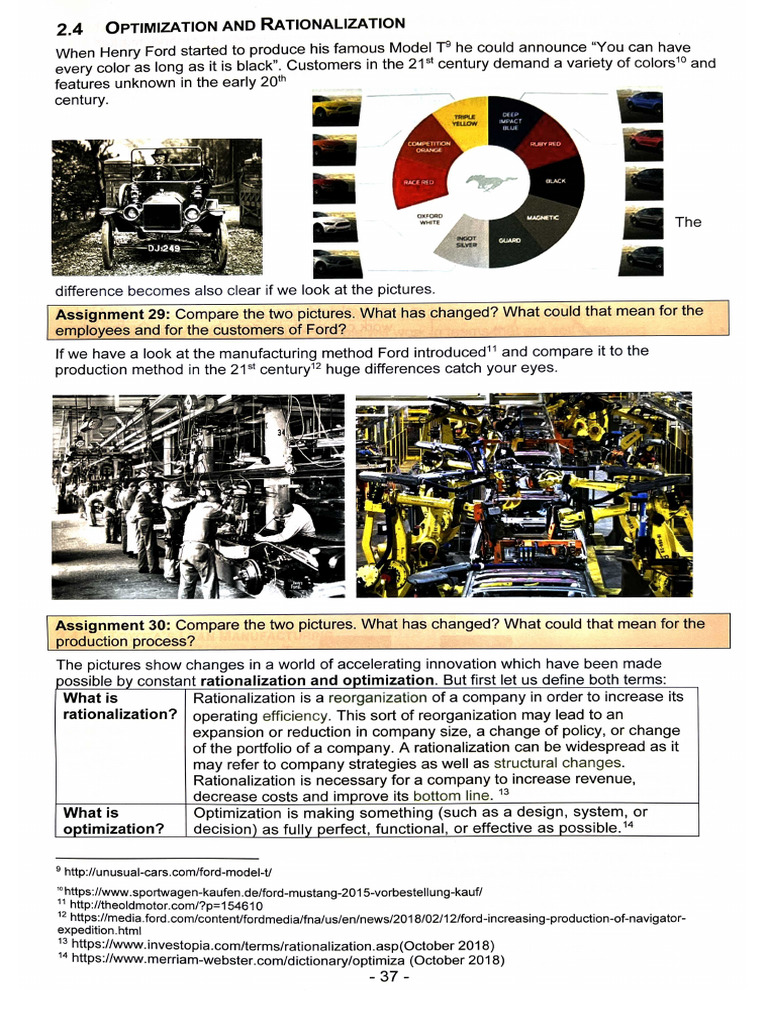Production Operations Management Fordism Taylorism | PDF | Lean ...