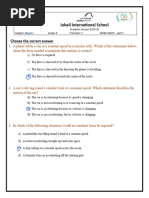 Forces Test Questions - KS3 Physics Revision - BBC Bitesize | PDF ...