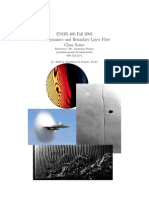 Gas Dynamics and Boundary Layer Flow