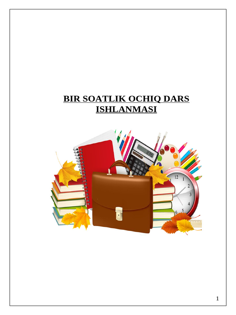 Fizika Fanidan Ochiq Dars Zo'r | PDF