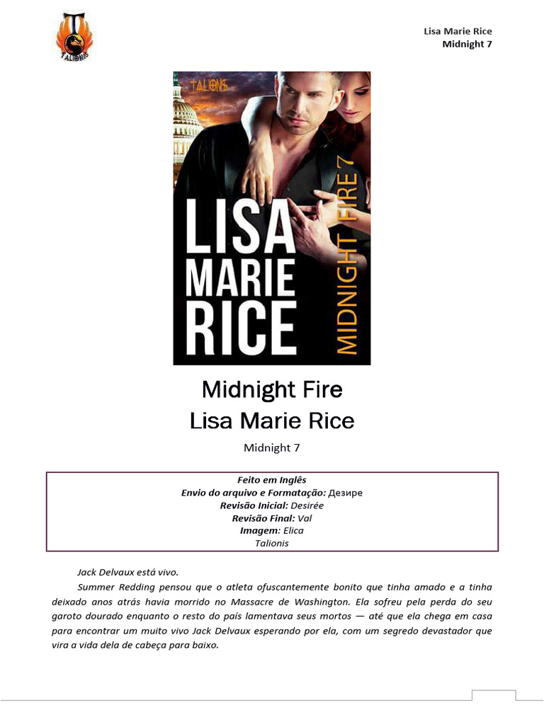 Lisa Marie Rice - Midnight 07 - Midnight Fire (Rev) R&A | PDF | Agência ...