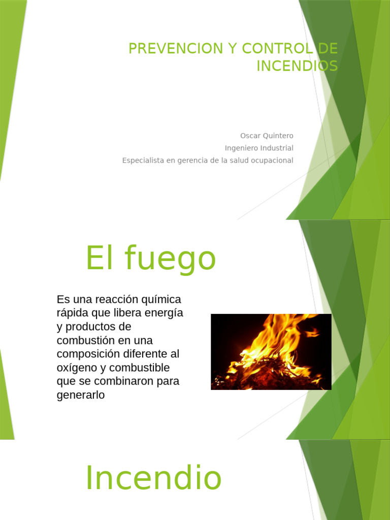 Prevención y Control de Incendios | PDF | Combustión | Combustibles