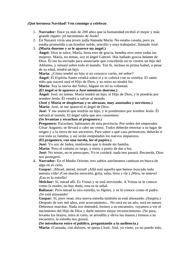 Nacimiento de Jesús: La Historia de Navidad | PDF | María, madre de ...