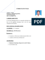 Curriculum Vitae: Srikanth R