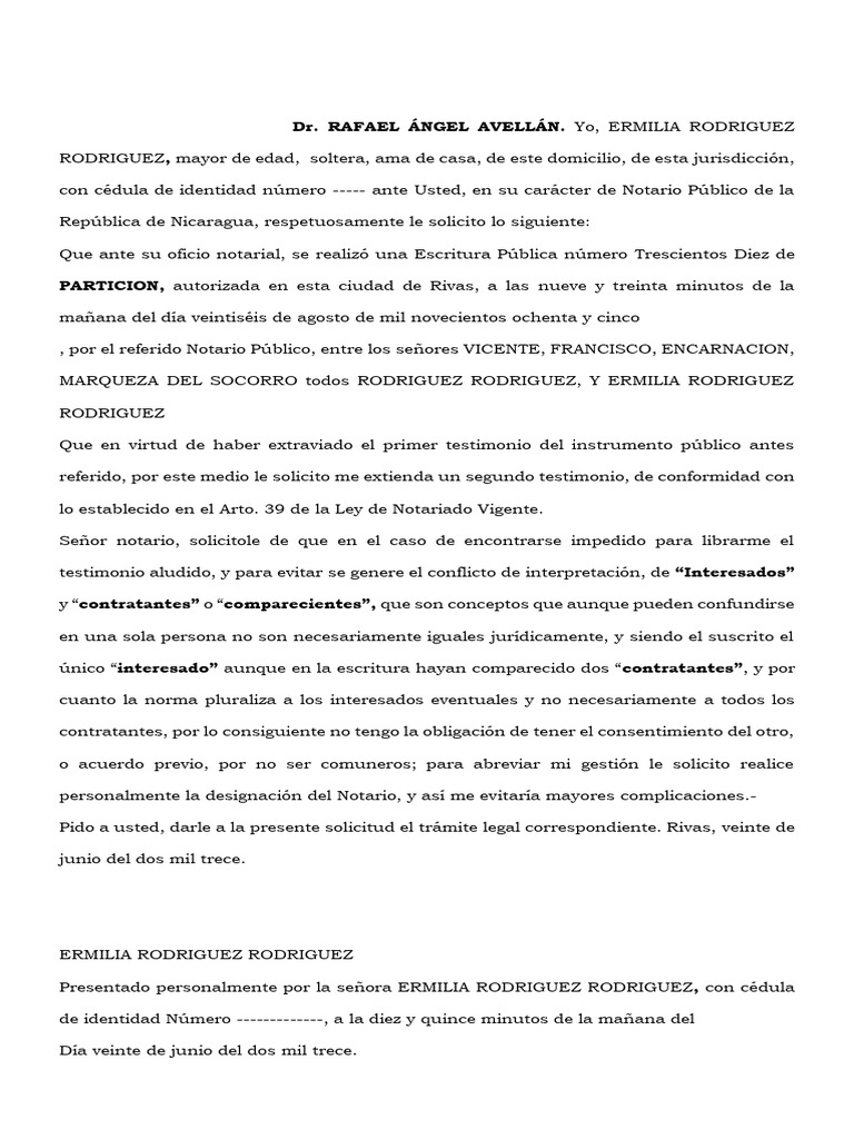 Compulsa DR Avellan Ermilia Rodriguez | PDF | Ley Pública | Ley común