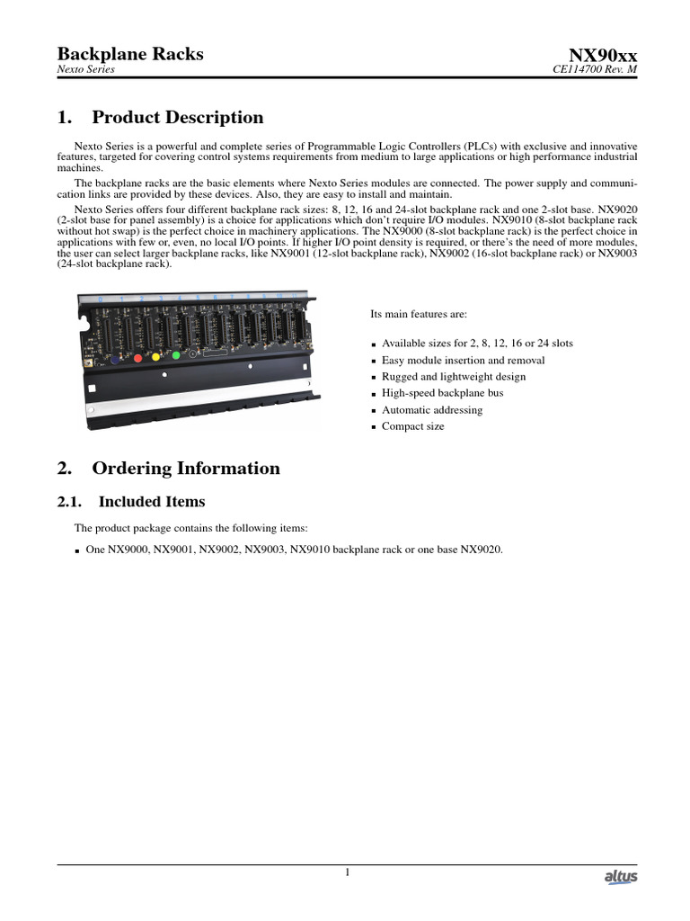 nx90xx_(racks) | PDF | Programmable Logic Controller | Electrical ...