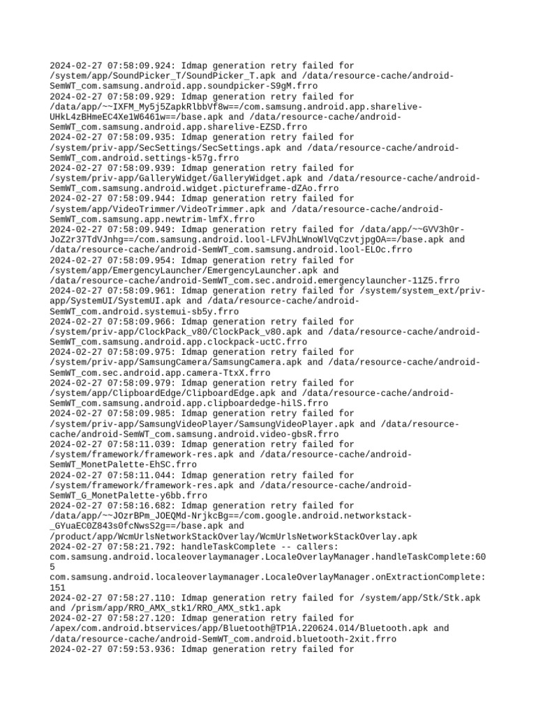 Idmap Generation Failures Log | PDF | Computer File | Software ...