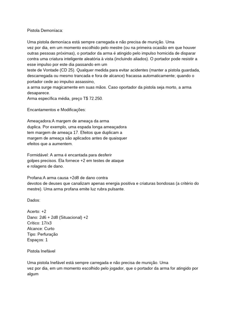 Pistolas RPG | PDF