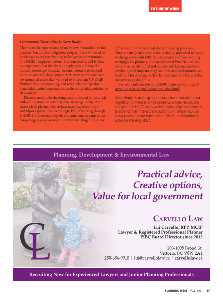 UNDRIP Implementation for Planners | PDF
