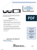 Basler BE1-87B Datasheet