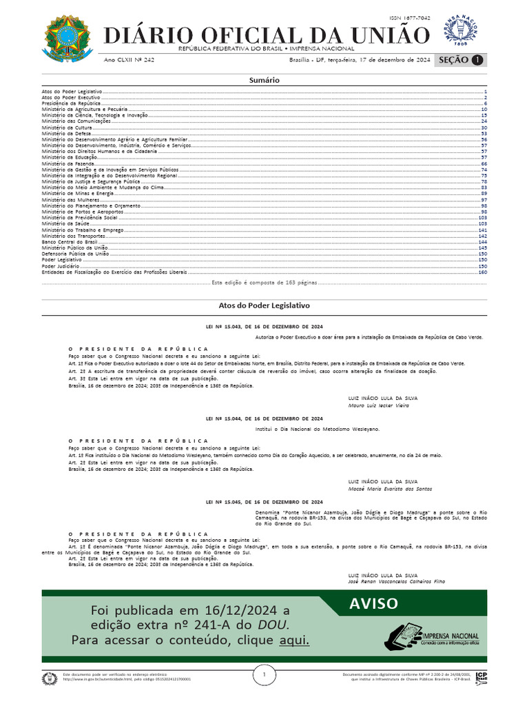 Atos do Poder Legislativo e Executivo Brasil | PDF | Pensão alimentícia ...