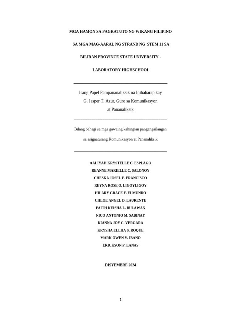 Group 2 Research | PDF