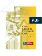 Cesta Básica Da Construção Civil - Ano 2011 - Mês 11