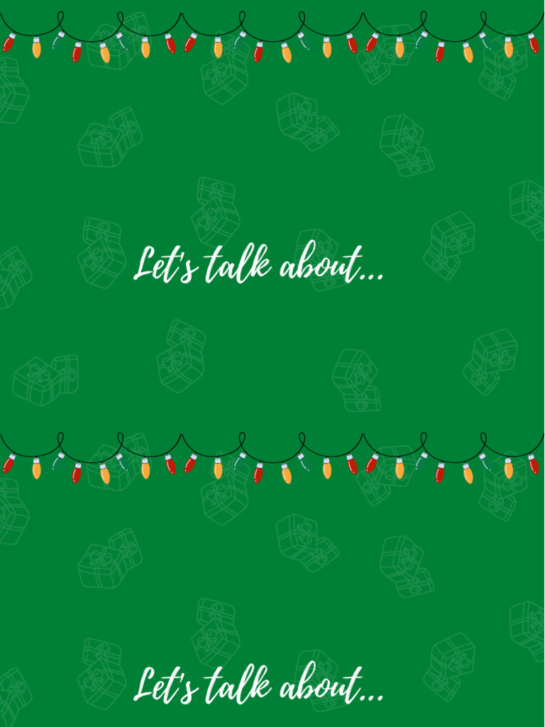 Green Simple and Festive Merry Christmas Note Card | PDF