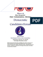 Farmington NH Democrats Candidates Forum Program February 15th 2012 Final Web
