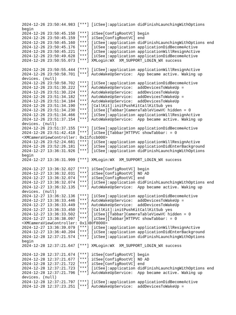 iCSee App Activity Log Analysis | PDF