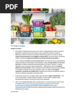 Acomodo Correcto de Alimentos en el Refrigerador | PDF | Refrigerador