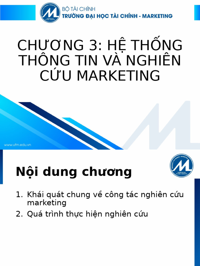 Chương 3 - Hệ Thống Thông Tin Và Nghiên Cứu Marketing | PDF